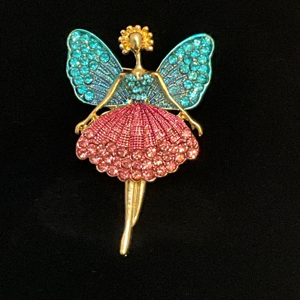 Retro Ballet Girl Brooch, Dancing Character Enamel Pin - Picture 2 of 5
